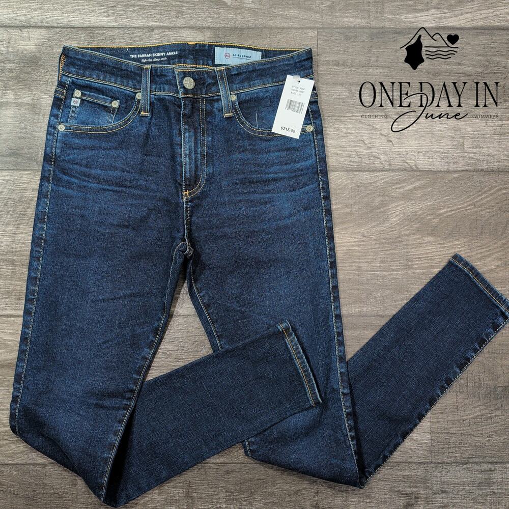 AG Adriano Goldschmied Farrah Skinny Ankle Jeans High Rise NWT $215 Size 4 (27)